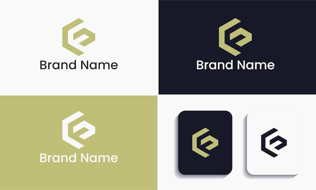 Diseño de logotipos y alfabeto de la letra F Moderno y creativo