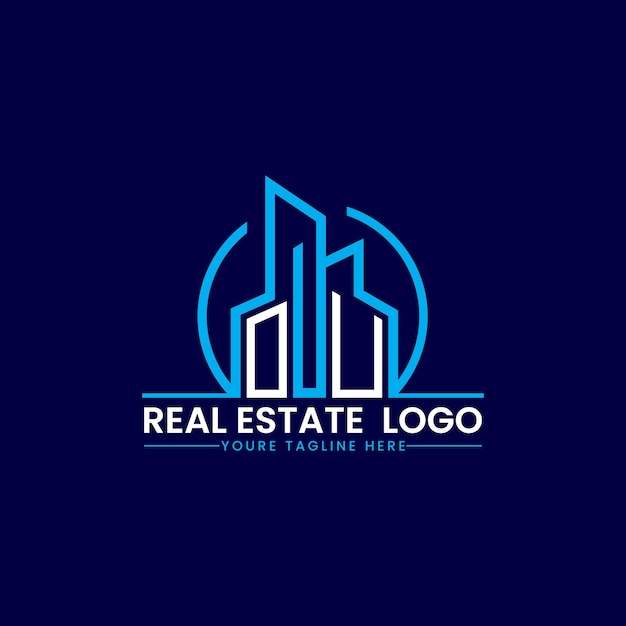 Diseño de logotipos para bienes raíces y construcción
