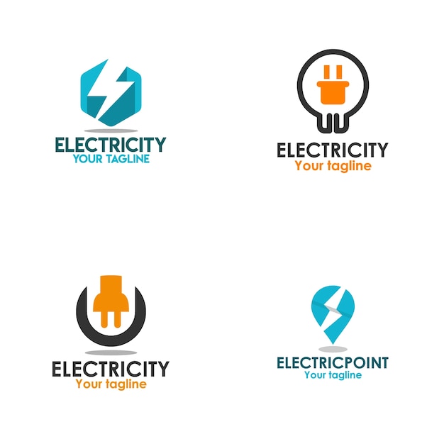 Diseño de logotipos de electricidad