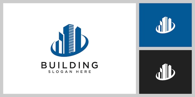 Diseño de logotipos inmobiliarios de edificios.