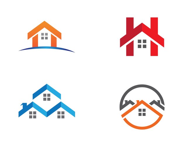 Diseño de logotipos inmobiliarios, inmobiliarios y de construcción