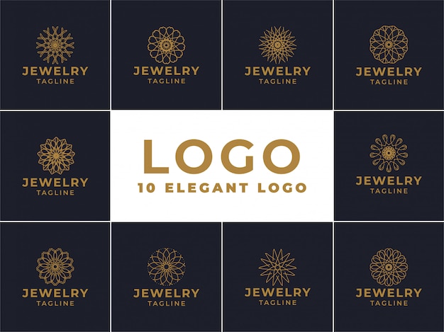 Diseño de logotipos de joyas, emblema para productos de lujo, hoteles, boutiques, joyas, cosméticos orientales, restaurantes, tiendas y tiendas