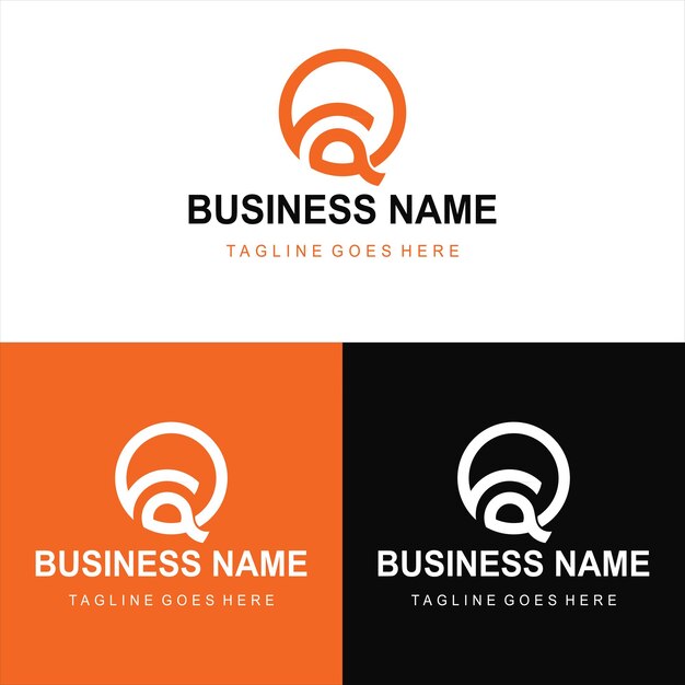 Diseño de logotipos modernos para su negocio Vector Ilusión de nombre de marca