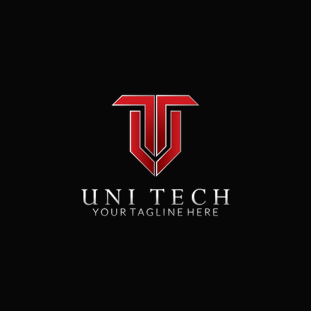 Diseño de logotipos de U & T Vector