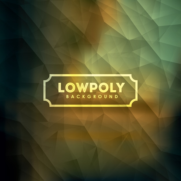 Diseño lowpoly sobre fondo multicolor