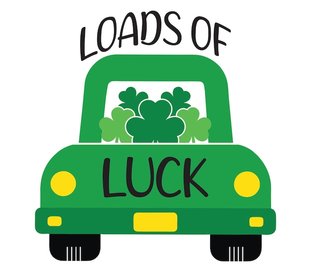 Diseño de Lucky Shamrock y tipografía de San Patricio para camisetas