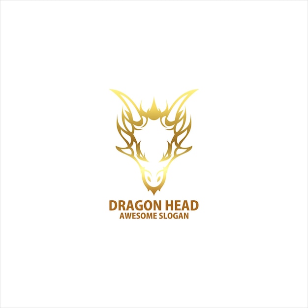 diseño de lujo de cabeza de dragón