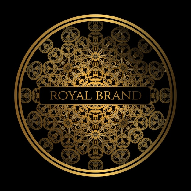 Diseño de lujo con color dorado