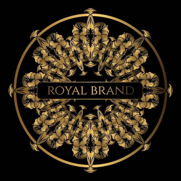 Diseño de lujo con color dorado