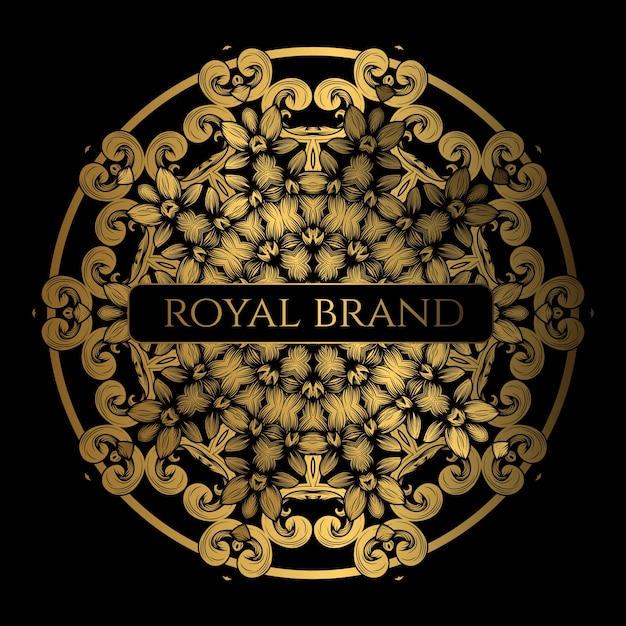 Diseño de lujo con color dorado