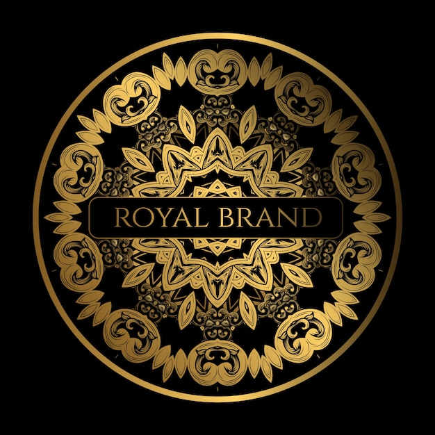 Diseño de lujo con color dorado