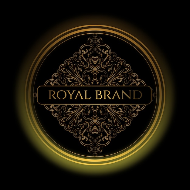 Diseño de lujo con color dorado