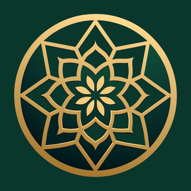 Diseño de lujo con efecto mandala ornamental dorado patrón decorativo fondo transparente