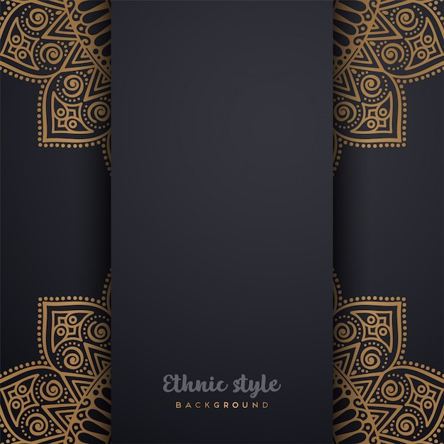 Diseño de lujo de estilo árabe.