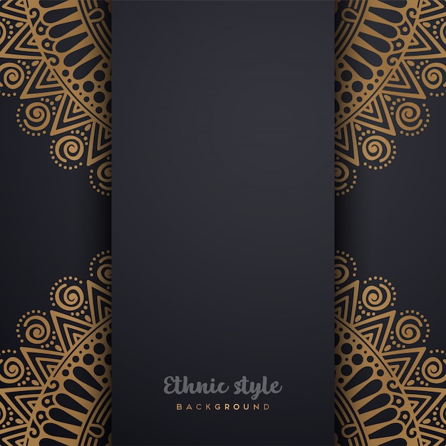 Diseño de lujo de estilo árabe.