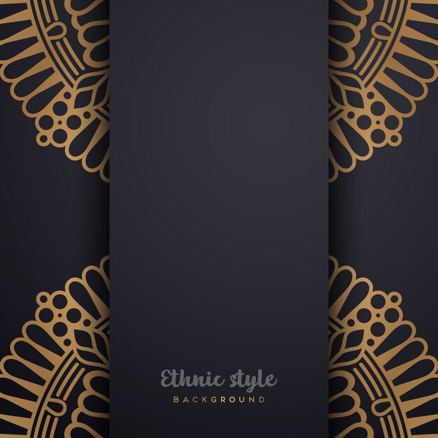 Diseño de lujo de estilo árabe.