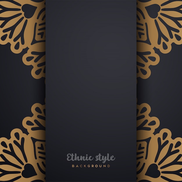 Diseño de lujo de estilo árabe.