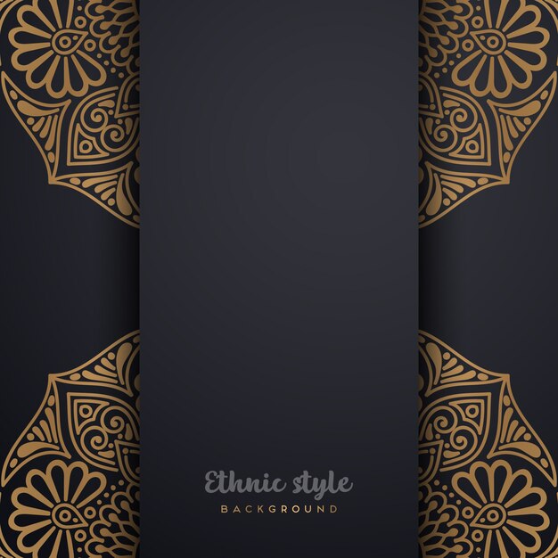 Diseño de lujo de estilo árabe.