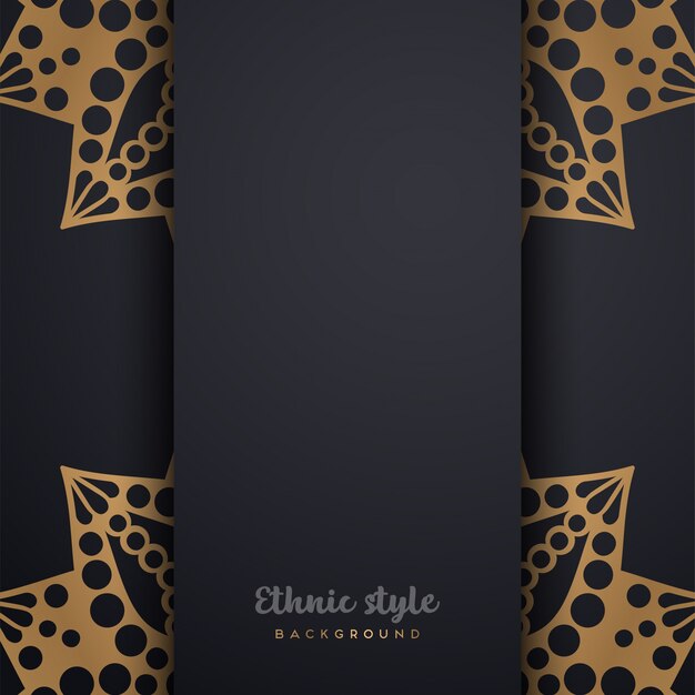 Diseño de lujo de estilo árabe.