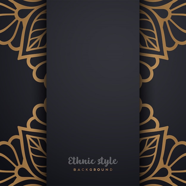 Diseño de lujo de estilo árabe.
