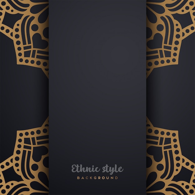 Diseño de lujo de estilo árabe.
