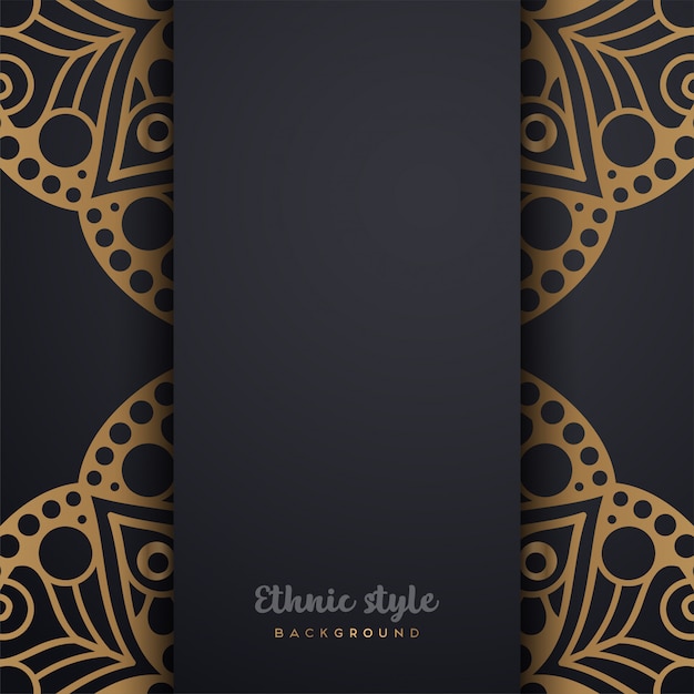 Diseño de lujo de estilo árabe.