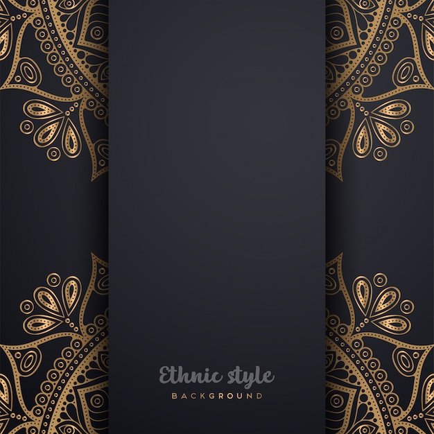 Diseño de lujo de estilo árabe.