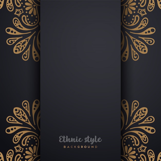Diseño de lujo de estilo árabe.