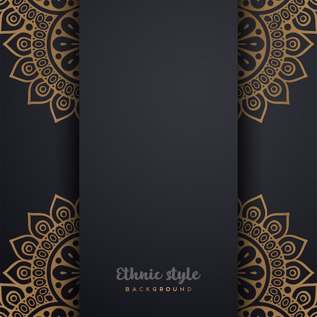 Diseño de lujo de estilo árabe.
