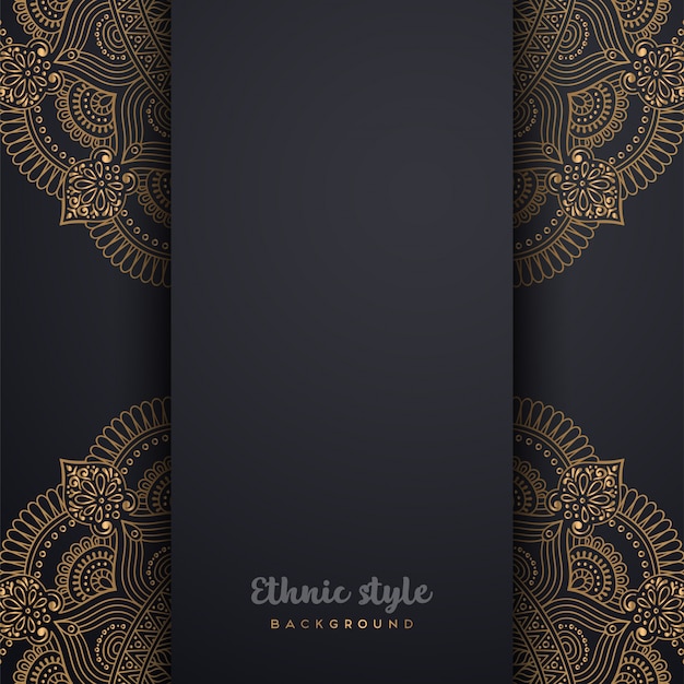 Diseño de lujo de estilo árabe.