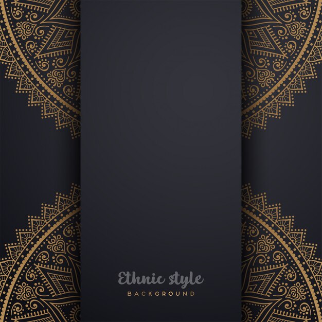 Diseño de lujo de estilo árabe.