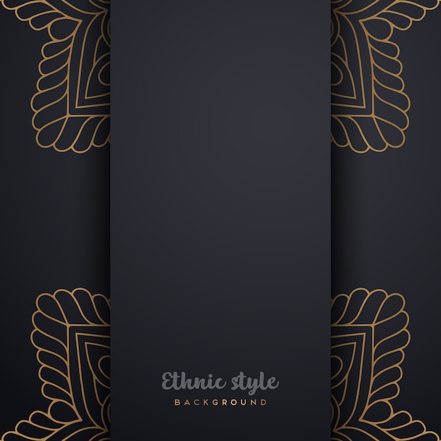 Diseño de lujo de estilo árabe.