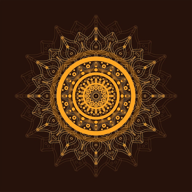 diseño de lujo de flor de mandala