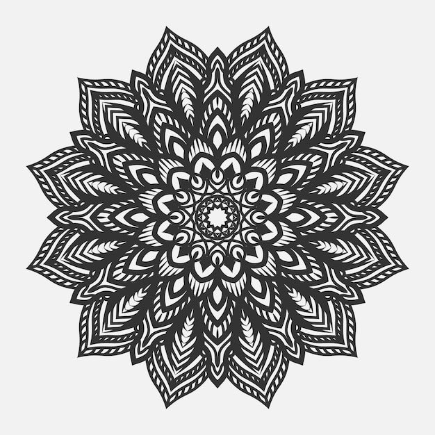 Vector diseño de lujo de fondo de mandala