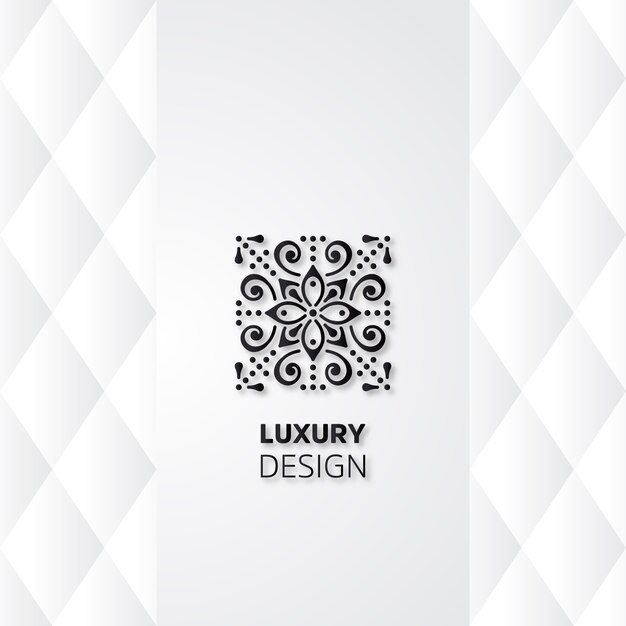 Diseño de lujo con mandala