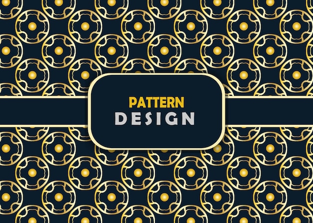 Diseño de lujo de patrón dorado fondo de patrón de alta calidad