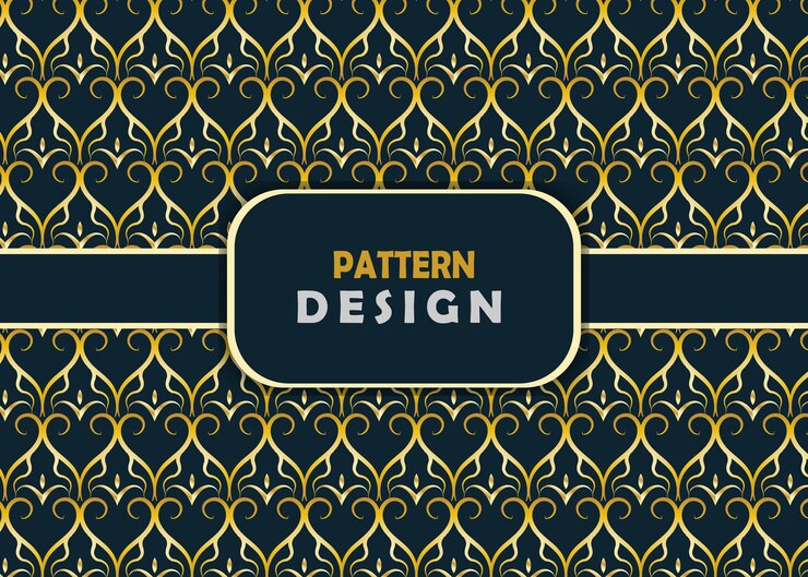Diseño de lujo de patrón dorado fondo de patrón de alta calidad