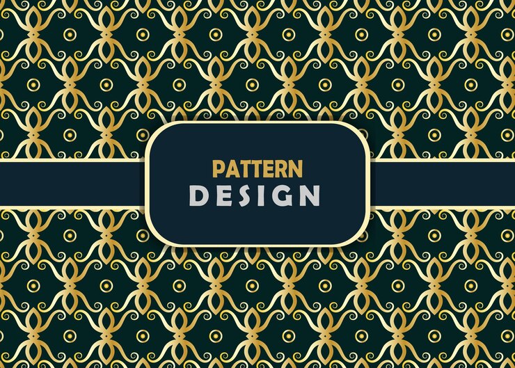 Diseño de lujo de patrón dorado fondo de patrón de alta calidad