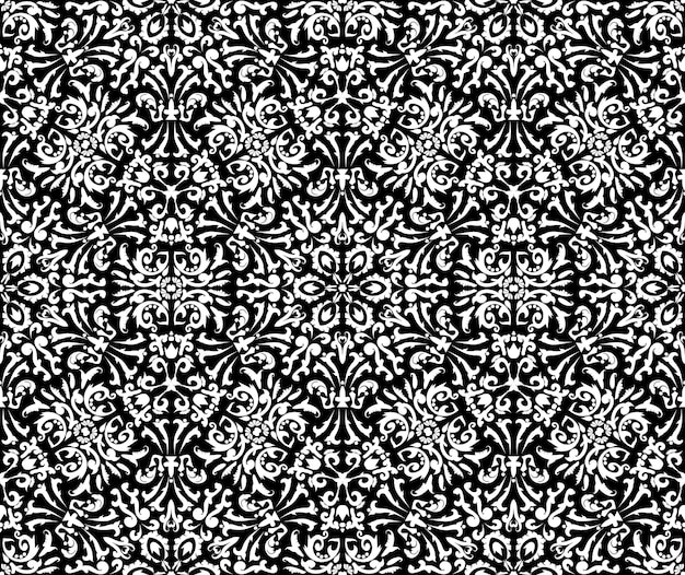 Diseño de lujo con plantilla de Vector transparente de patrón de filigrana Textura decorativa en blanco y negro