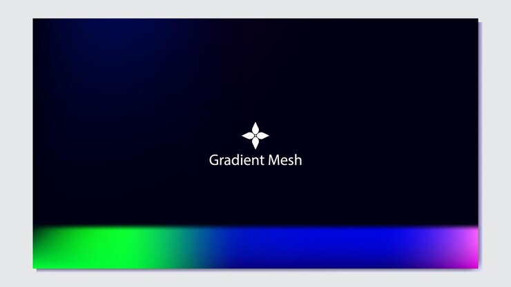 Vector diseño de malla gradiente con fondo colorido