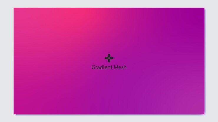 Vector diseño de malla gradiente con tonos púrpura y rosa