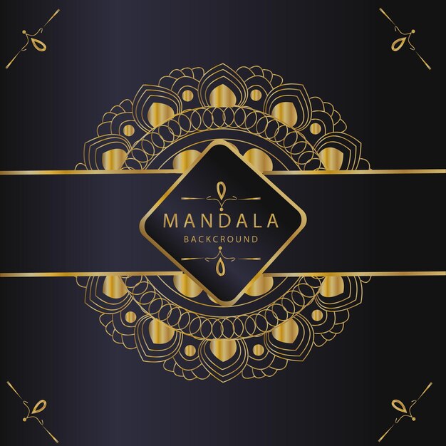 El diseño del mandal dorado