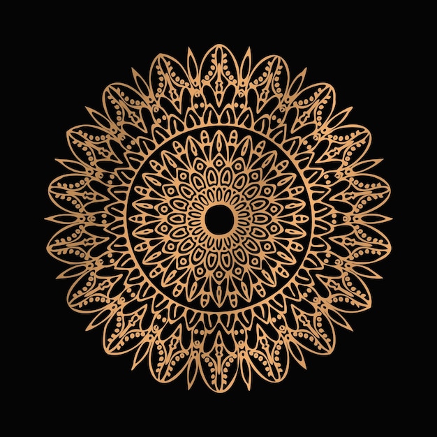 Diseño de mandala de adorno de lujo