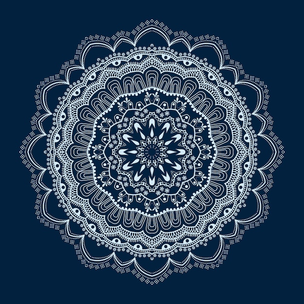 diseño de mandala árabe de colores de lujo vectorial gratuito