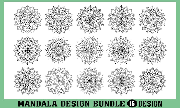 Diseño de mandala de armonía zen Ilustración detallada de mandala dibujada a mano sobre un simple fondo blanco