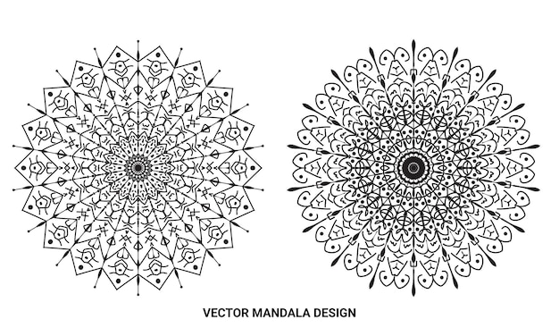 diseño de mandala arte de mandala simple