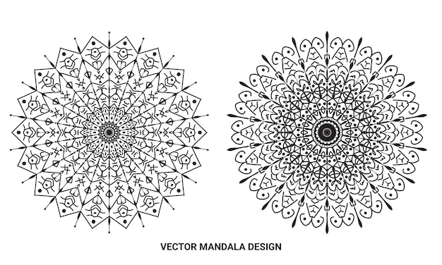 Diseño de mandala arte de mandala simple