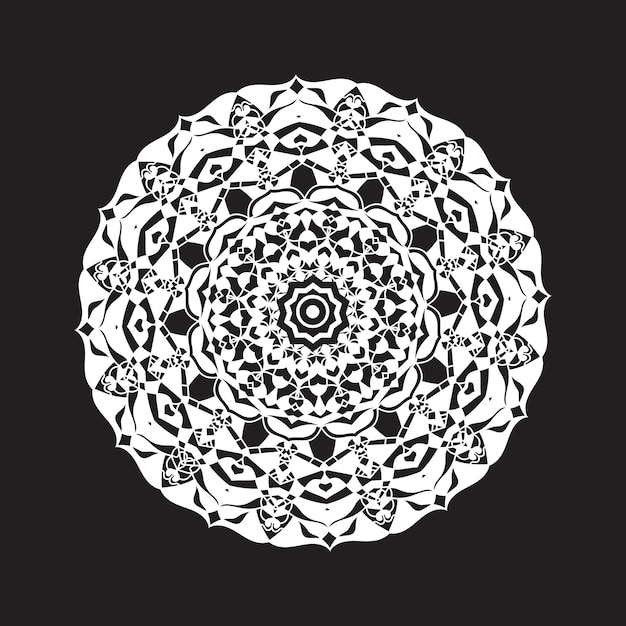 diseño de mandala blanco