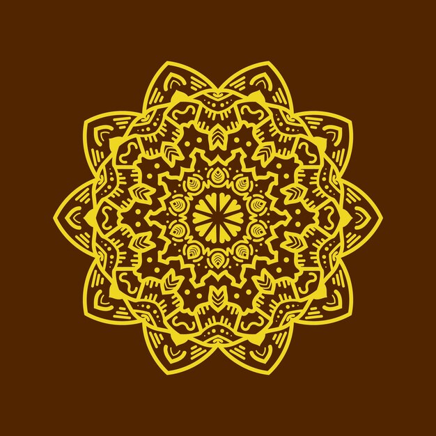 Un diseño de un mandala clásico