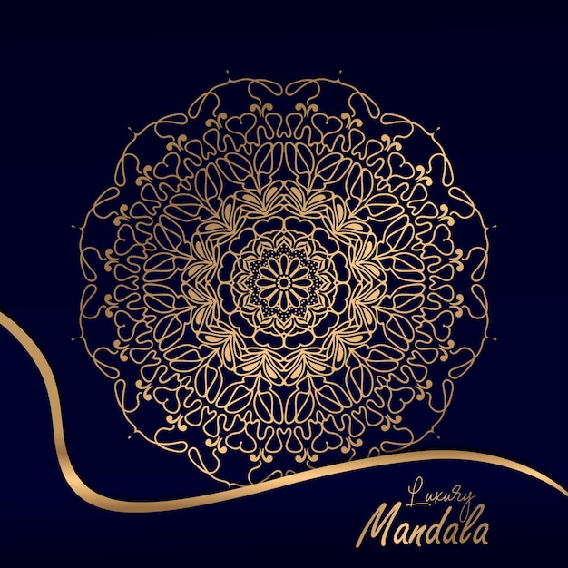 Diseño de mandala creativo de lujo.